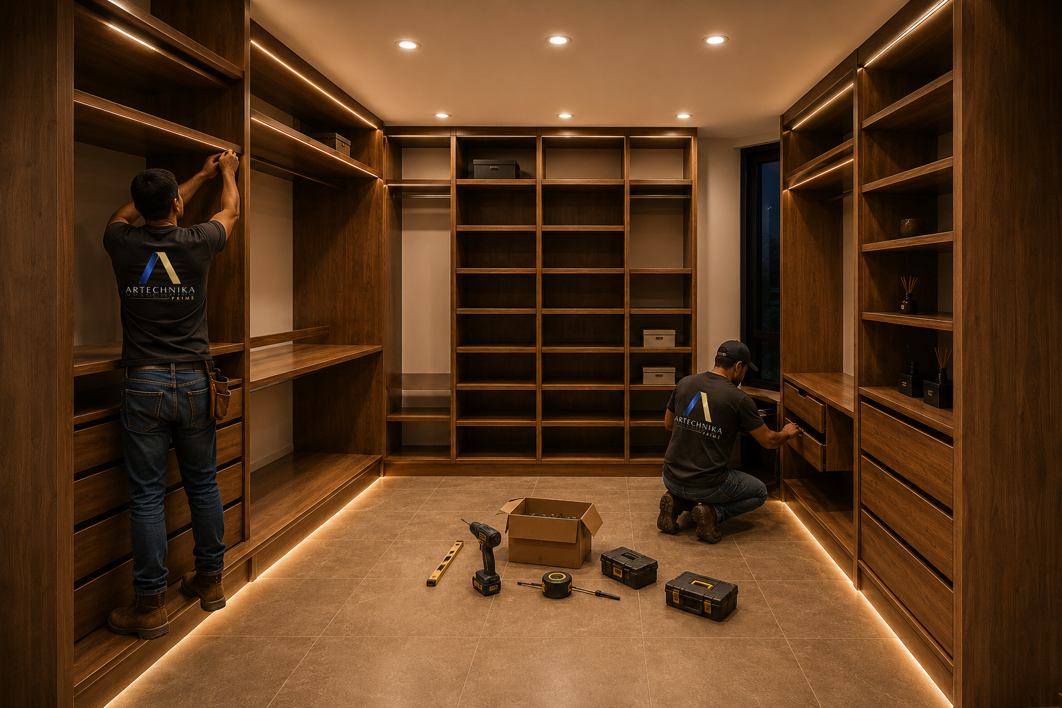 Instalación de mobiliario arquitectónico